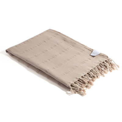 Chanyah Stonewashed Luxe Organic Cotton Turkish Bath Towel, Sand Resistant Beach Peshtemal, Thin and Lightweight, 67" x 33"