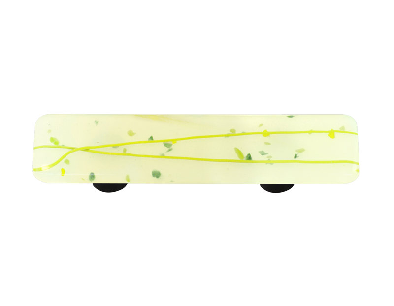 Poignée barre 3 po Mardi Gras, Mardi gras vert printemps / aluminium