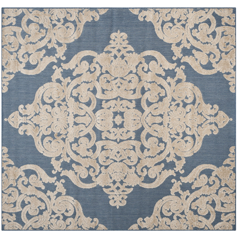 Ostrom Performance Oriental Rug, Square 6'7"