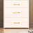 Adinda White Vanity Desk With Hidden Jewelry Storage - 3 In 1 Make Up , Bedroom Dressing Drawers And Spacious Space