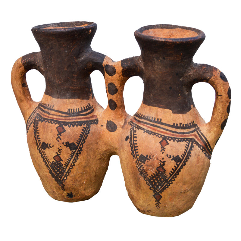 Moroccan Water Vessel W/ Berber Tattoos