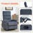 Manual Recliner Chair With Rocker And Swivel In Fabric For Living Room-2065767868