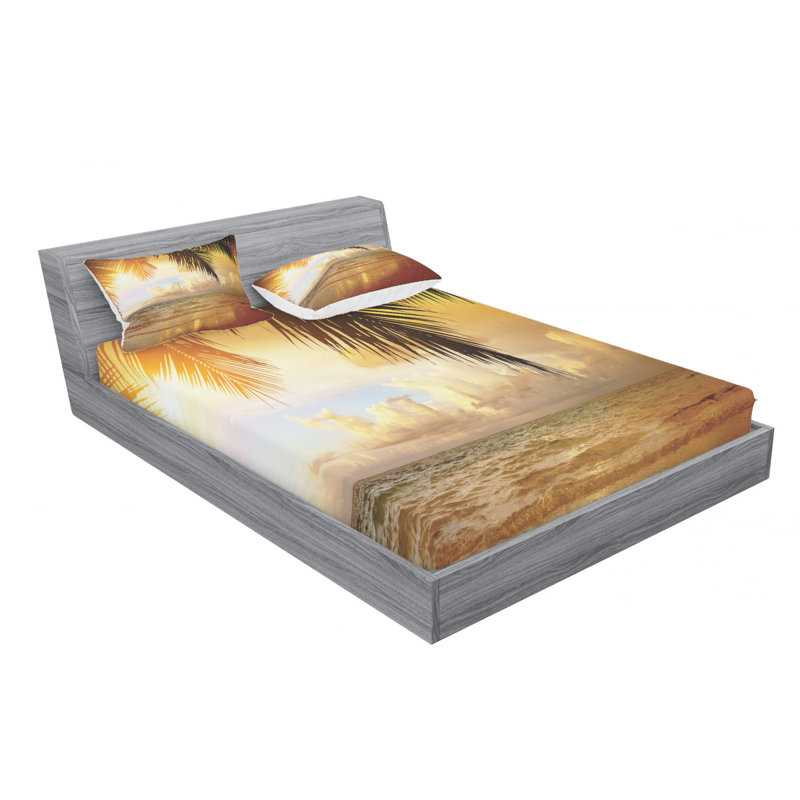 Microfiber Sheet Set, Queen Sheet Set with Fitted Sheet