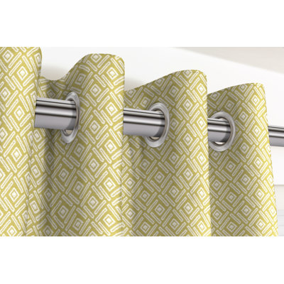 Honig Outdoor Cotton Blackout Curtain Pair
