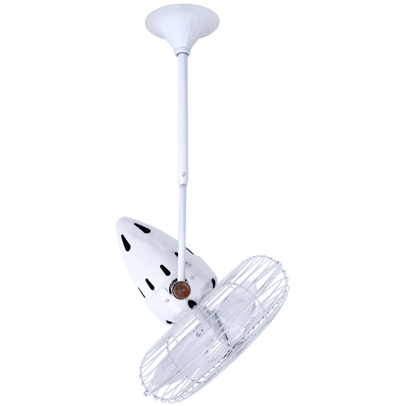 13" Jarold 3 Blade Ceiling Fan, White
