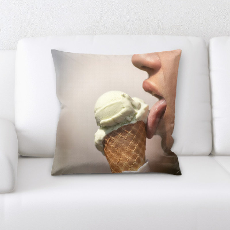 Coussin décoratif crème ice