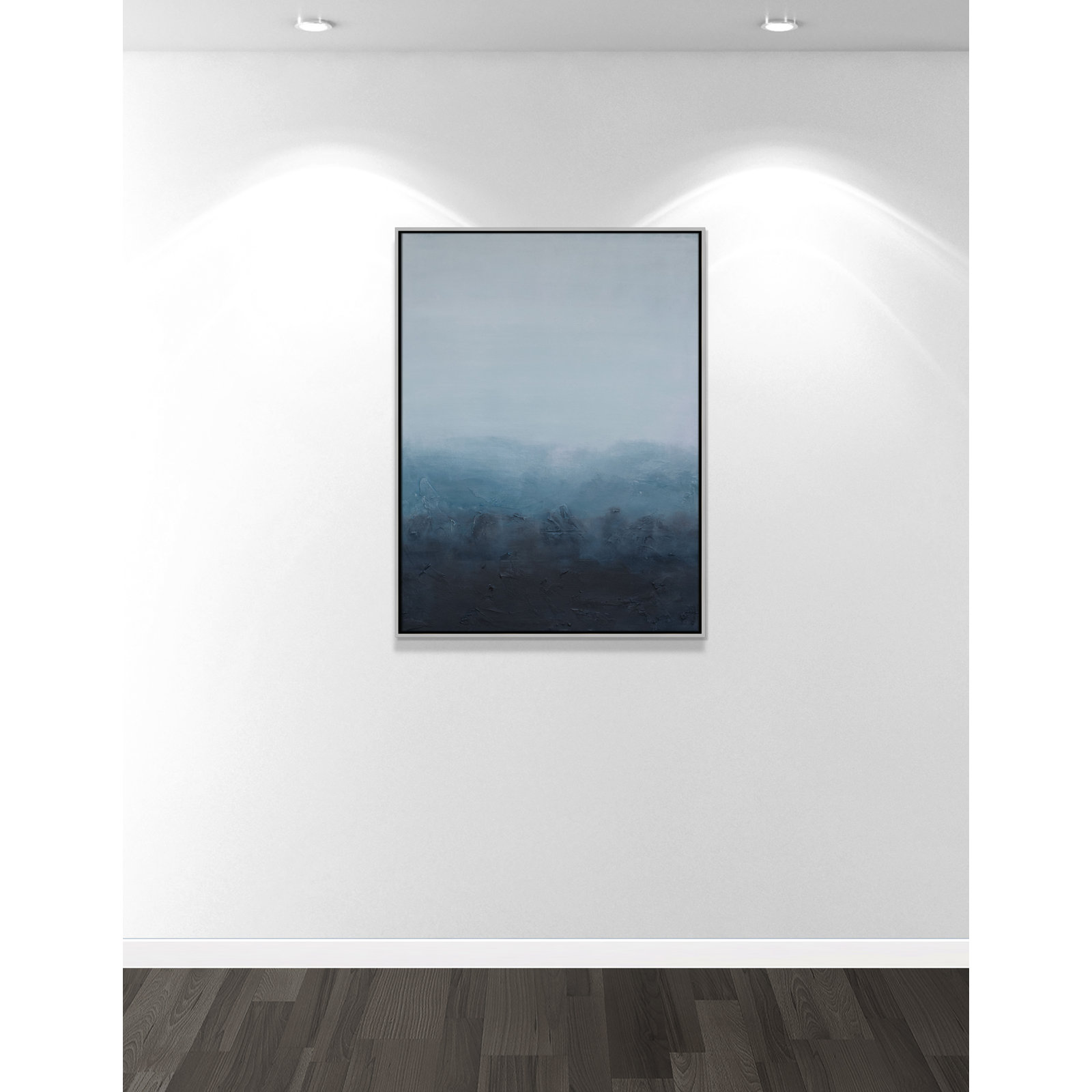 Elemental I Print by S.H. Khan, 31.5'' W x 41.5'' H, Silver Floater