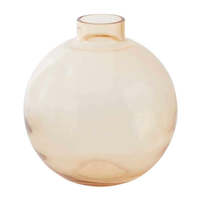 Bucherie Handmade Glass Table Vase, 12.50" H x 11.75" W x 11.75" D