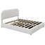 Lit plateforme tapissier avec système de rangement hydraulique-1456714754