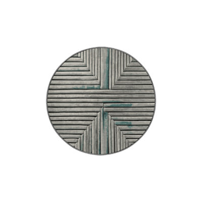 Machine Washable Gray Area Rug GSIX03650