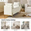 Louvenia 127cm Upholstered Flip Top Bench With Subdivided Storage and Toss Pillows-1919421959