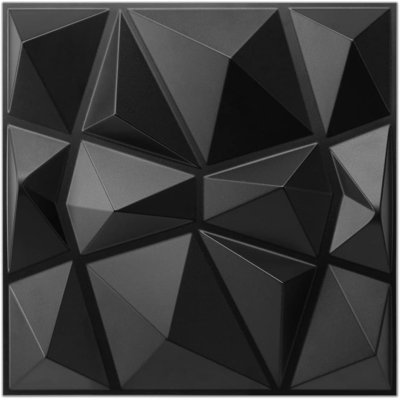 3D Wall Panels in Diamond Design