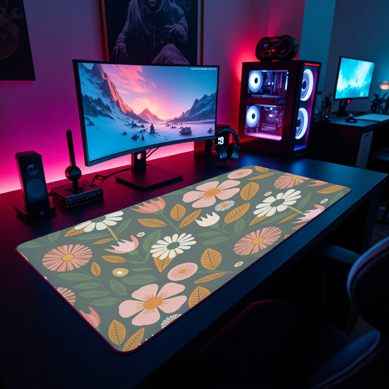 Polyester Desk Pad, 14.4x12.1