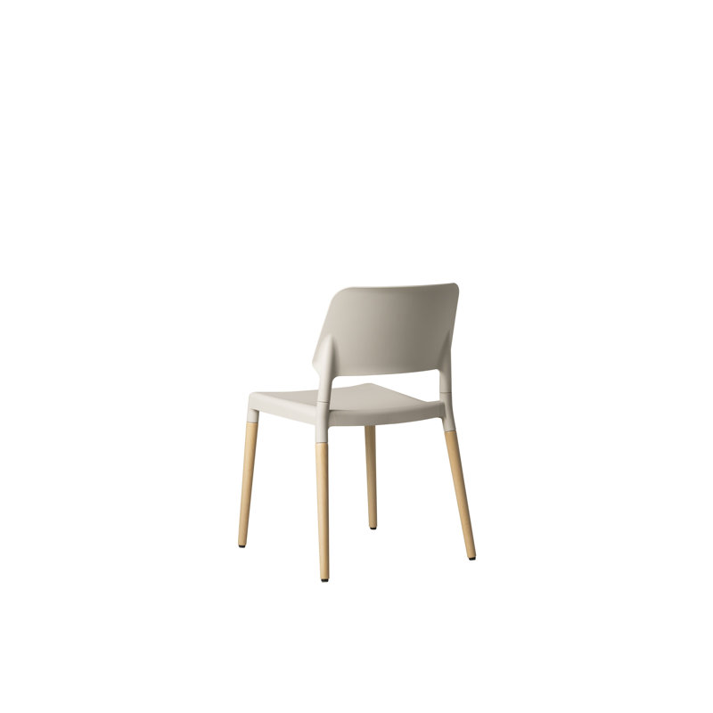 Belloch Chair, White, Natural Beech Wood