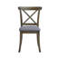 Ensemble de 2 chaises de salle à manger en bois avec dossier en X-250914101-250914104