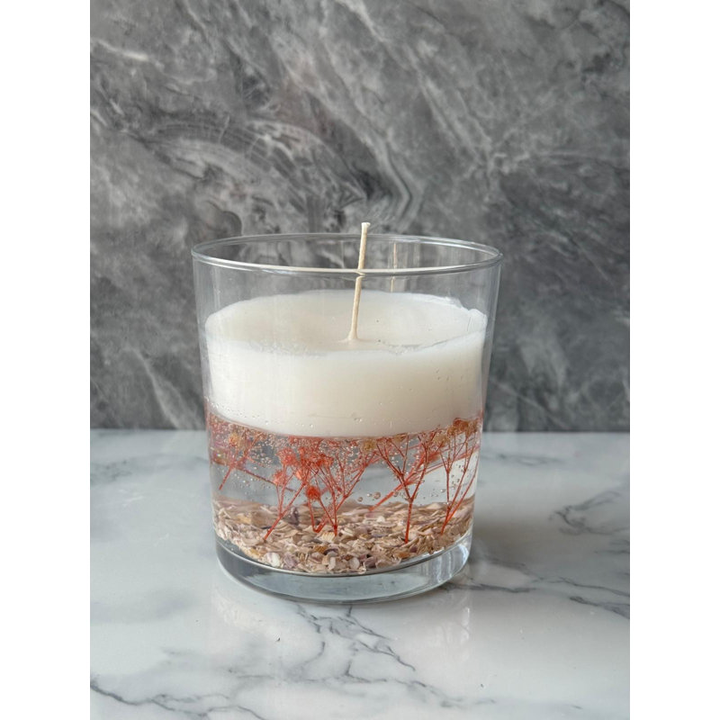 Premium Soya Candle in Elegant 100% Glass Jar, 3.5 x 3.9 x 3.5 Inches | Pure White Color, Eco-Friendly & Long-Lasting | Perfect for Home Decor, Relaxation, and Gifting - A Touch of Serenity for Any Space