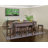 Upholstered Counter Stool with Solid Wood Frame