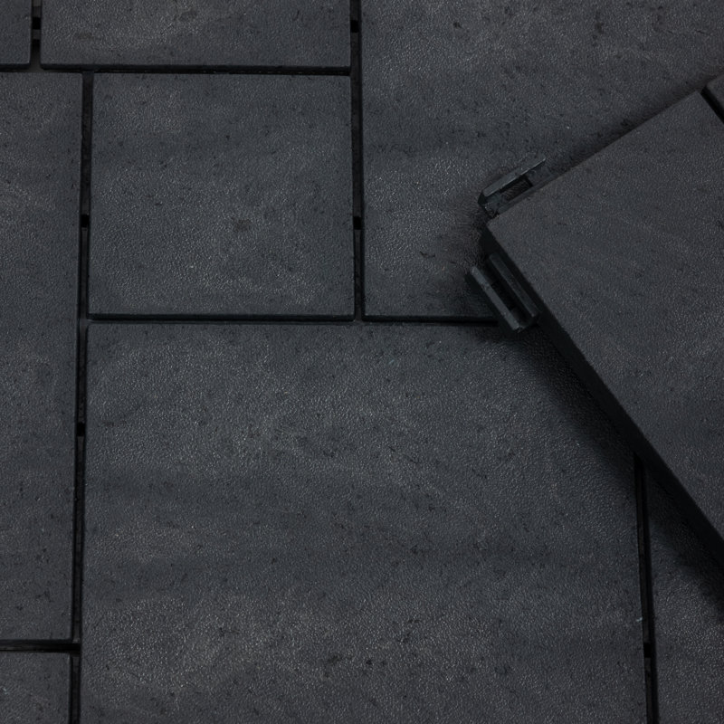 MOSAIC-DECK-TILES 30cm L x 30cm W Composite Interlocking Deck Tile