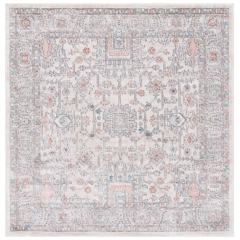 Martha Stewart Performance Oriental Rug, Square 6'7"