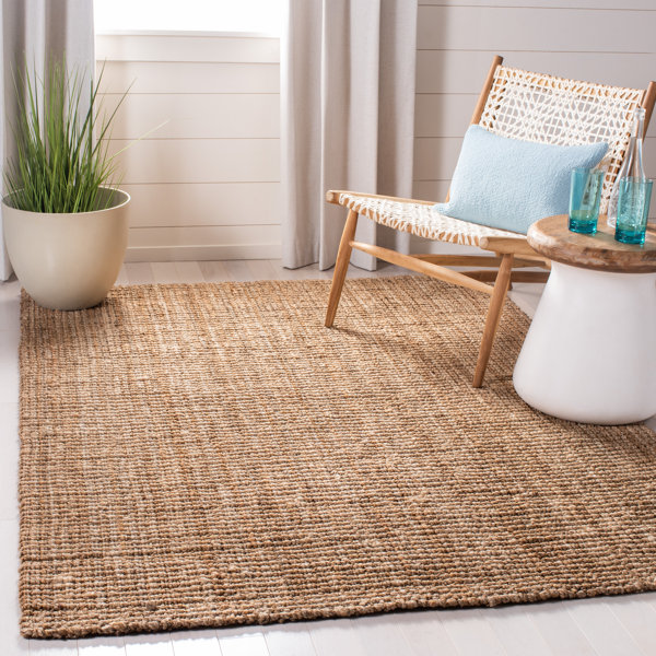Highland Dunes Cruise Handmade Braided Jute Area Rug in Off White & Reviews