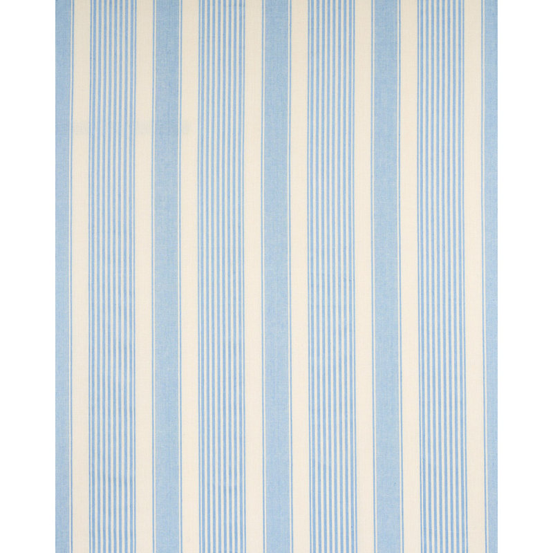 Summerville Linen Stripe Fabric, Sky