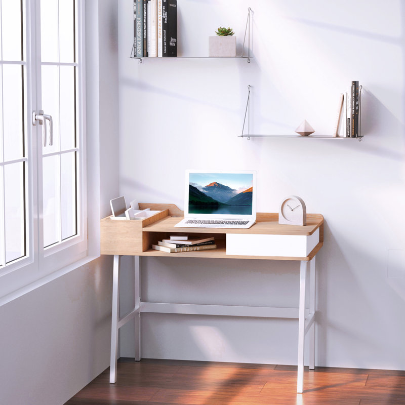 Carys Metal Base Writing Desk