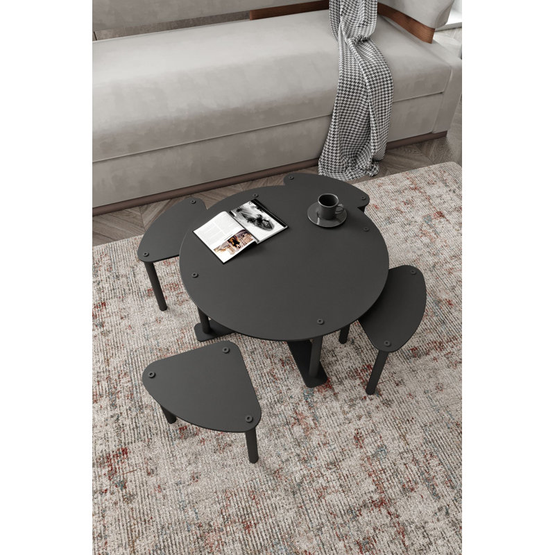 Ensemble de tables basses, Noir, noir, noir, noir