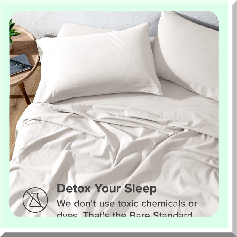 Luxury Flannel Bliss Queen Sheet Set, Ultra Soft Heavyweight Double Brushed Flannel, Deep Pocket Design - White Color - Cozy Bedding