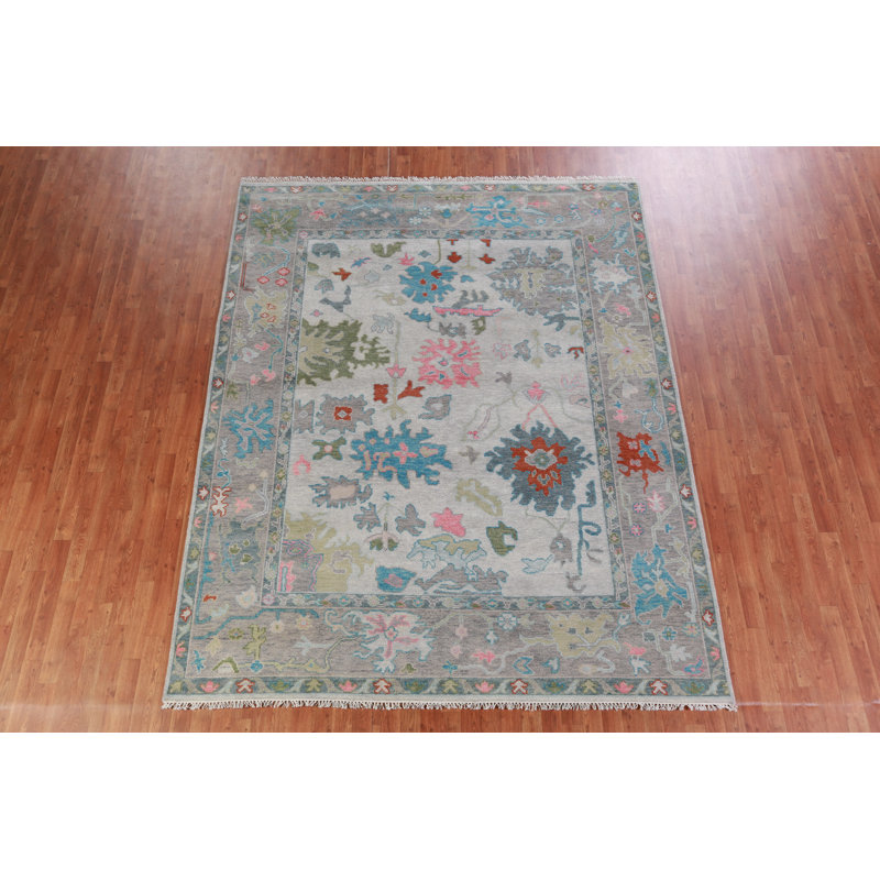 Floral Oushak Indian Area Rug 8x10