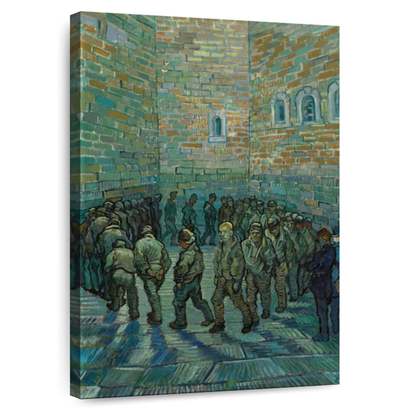 Leisha Prisoners Exercising, 51" H x 34" W