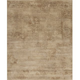 Amour Handmade Silk and Wool Floral and Oriental Area Rug