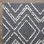 Tapis d'intérieur bleu en polyester tissé à la machine Eliot-50384204
