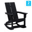 Ensemble de 2 chaises berçantes intérieures et extérieures en poly Adirondack-1735152271