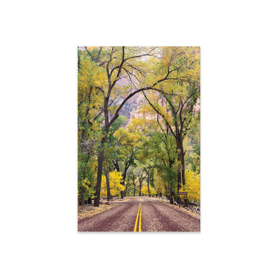 The Grotto Stop, Zion Canyon Scenic Drive (Floor of the Valley Road), Zion National Park, Utah, USA by Jamie & Judy Wild - No Frame Painting -  Millwood Pines, 45F02EDBA1834A2DAB72847B1B0D63C0