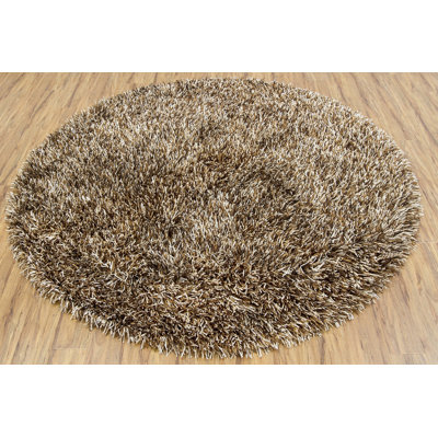 Tapis contemporain tissé à la main Everly Quinn Plutarch brun / beige / chocolat