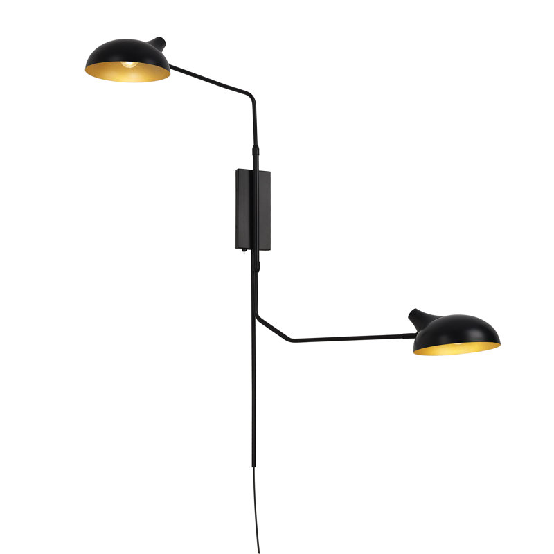 Breyanah Steel Plug-in Swing Arm Sconce