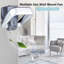 Ventilateur mural 15,7 "sans lame avec télécommande et tête rotative Wenty