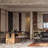 Black+Light-walnut Rectangular Solid Wood Dining Table-2010695272