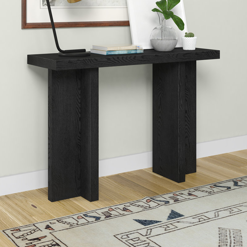 Cerrone 42'' Console Table, Black Grain
