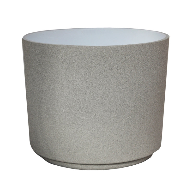 Leon Planter, Cement, 24cm H x 28cm W x 28cm D