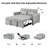 55.1-Inch Convertible Sofa Bed-2076448067
