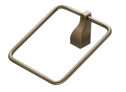 Aqua  Towel Ring, Brushed Bronze