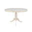 Table de salle à manger avec piédestal et à rallonge en bois massif Ingbert-21188991