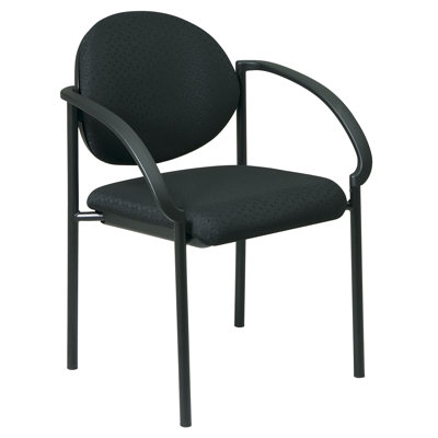 Stackable Fabric Seat Waiting Room Chair with Metal Frame