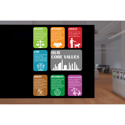 Core Value Vinyl Wall Art Decal, Honeycomb Board Wall Decal