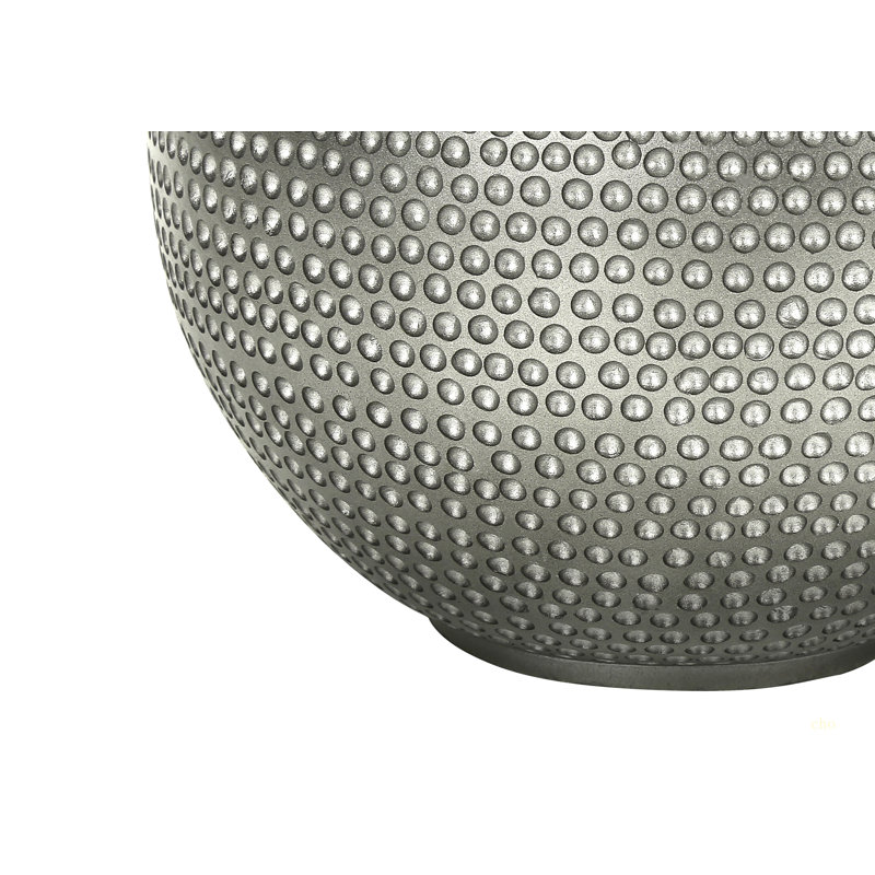 Lighting, H 19 po, lampe de table, résine grise, abat-jour, moderne