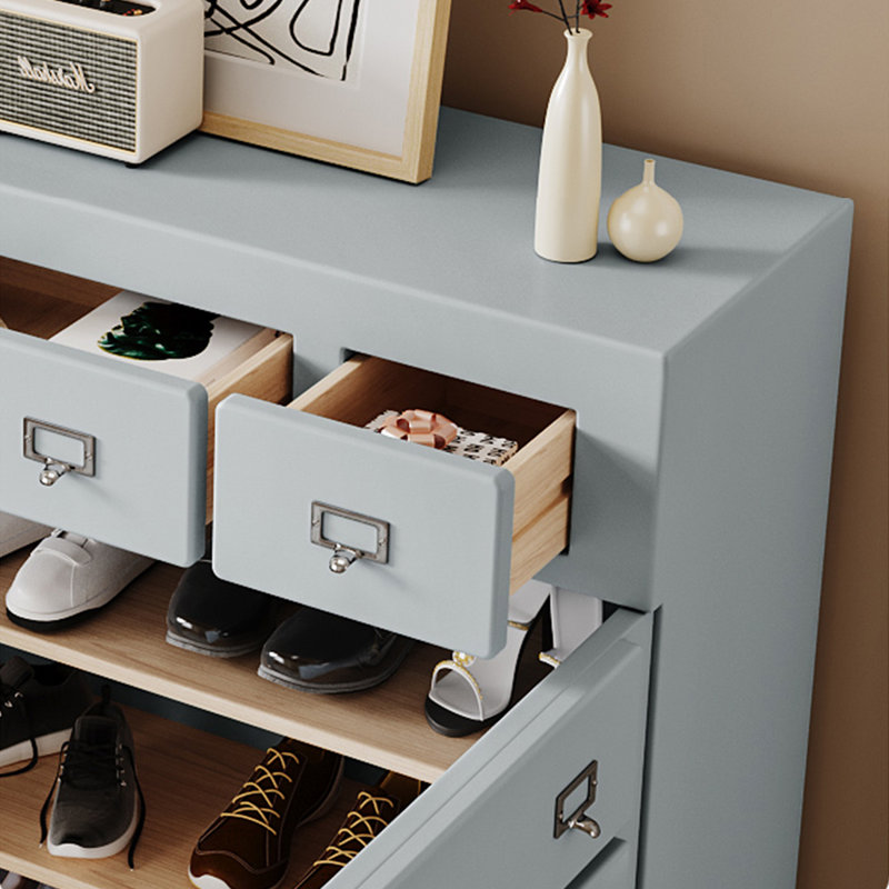 Buffet moderne 2 tiroirs 2 portes, Gris