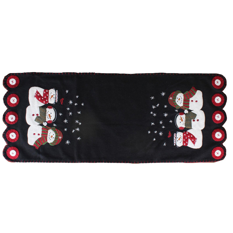 Rikyah Runner Christmas Wool Felt Table Runnner