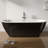 60" x 28.74" Acrylic Freestanding Bathtub, Oval Deep Soaking Bathtub with Center Pop-up Drain & Integrated Overflow for Bathroom Spa, Glossy White-87147523-131363079