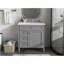 Meuble-lavabo de 30 po avec lavabo supérieur, meuble-lavabo moderne avec 2 tiroirs et tiroir escamotable, meuble-lavabo simple-969840323